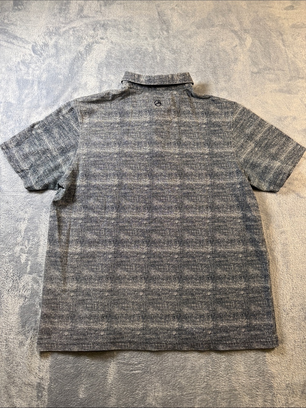 Hammer Made Mens XL Heathered Gray Short Sleeve Polo Shirt Knit Chest Pocket - Picture 4 of 4